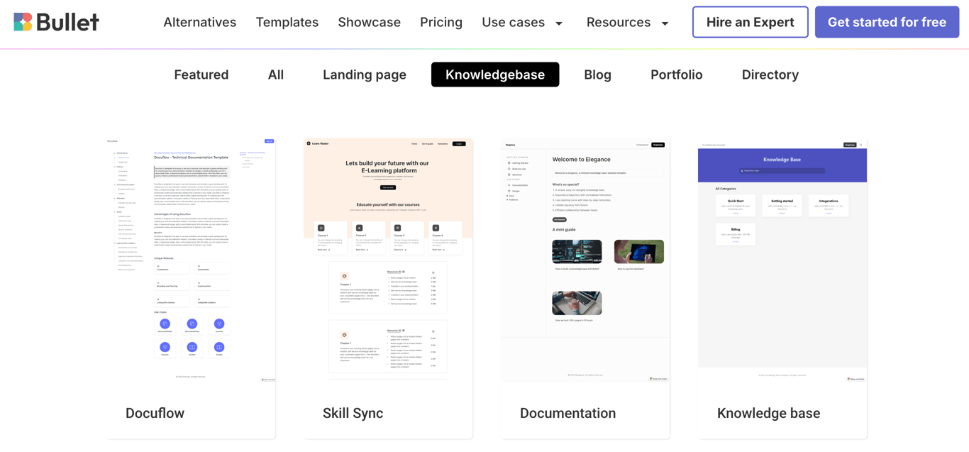 Knowledge Base Templates