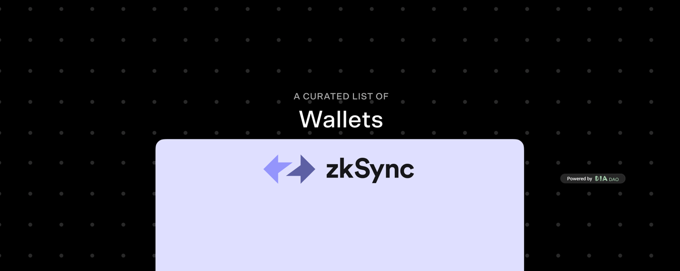 zkSync Wallets