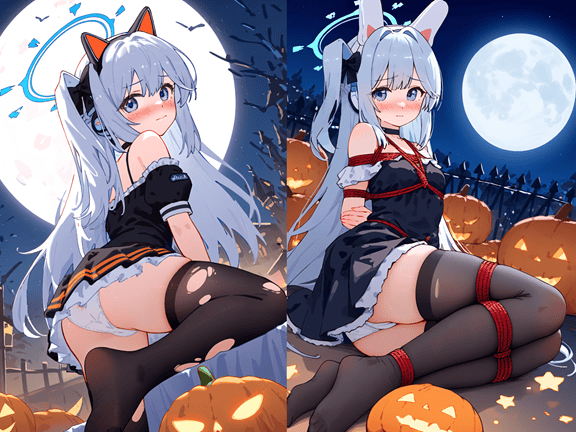 250418月雪宫子黑色短裙小恶魔装展示内内诱惑