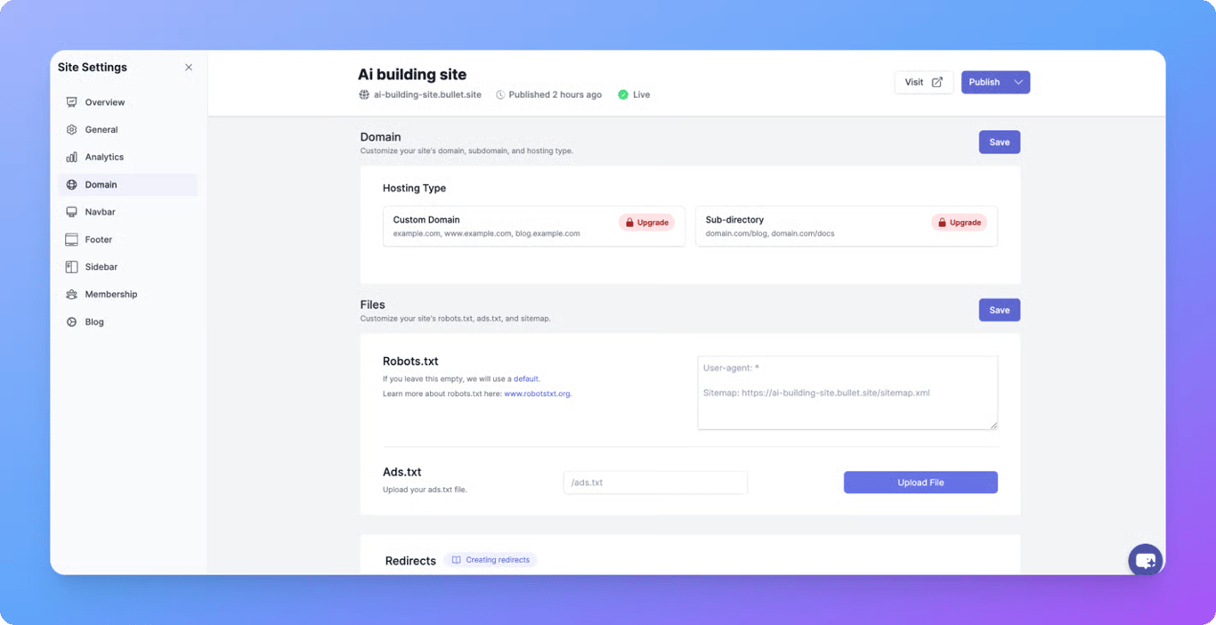 Adding a custom domain to a Notion portfolio site