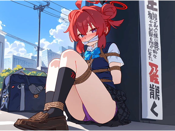 250411小涂真纪校服骑自行车掀起短裙展示内内诱惑