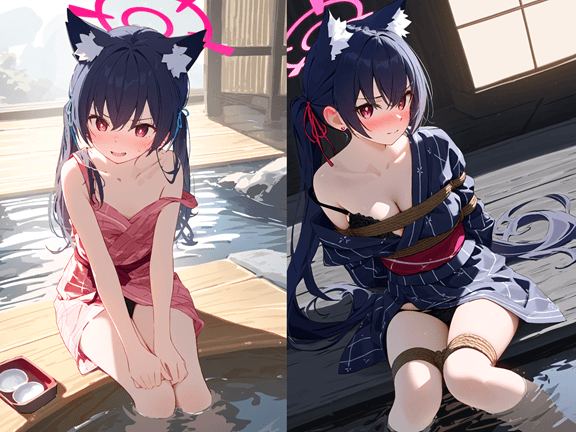250407黑见芹香单和服敞开温泉浴池展示内内诱惑