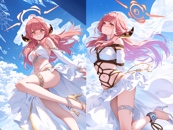 250402陆八魔阿露白色情趣舞娘服展示内内诱惑