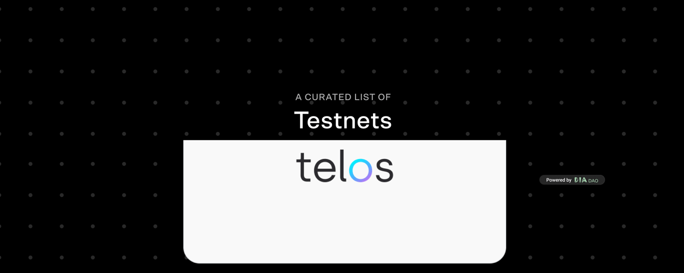 Telos Testnets