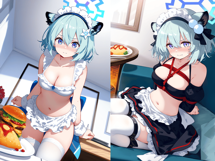 250720间宵时雨情趣女仆装展示内内诱惑