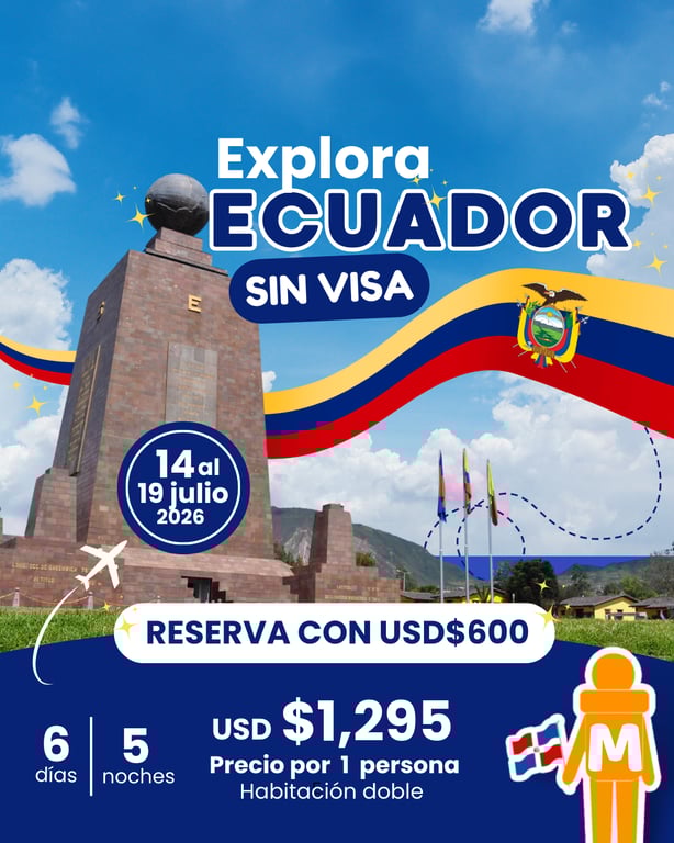 Tour Ecuador 2026 SIN VISA - 6 Días y 5 Noches