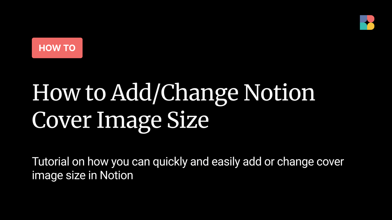 How to Add/Change Notion Cover Image Size