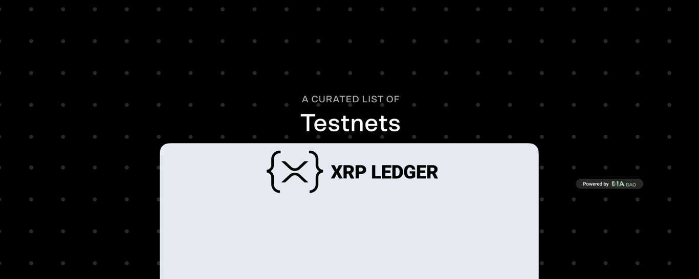 XRP Ledger Testnets 