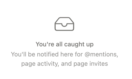 An empty, archived “Inbox” looks like this.