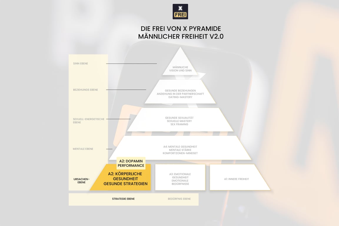 Der Baustein “A2: Strategie Ebene” in unserem FreiVonX Therapieprogramm zielt auf die Lösung dieser A2-Ursache