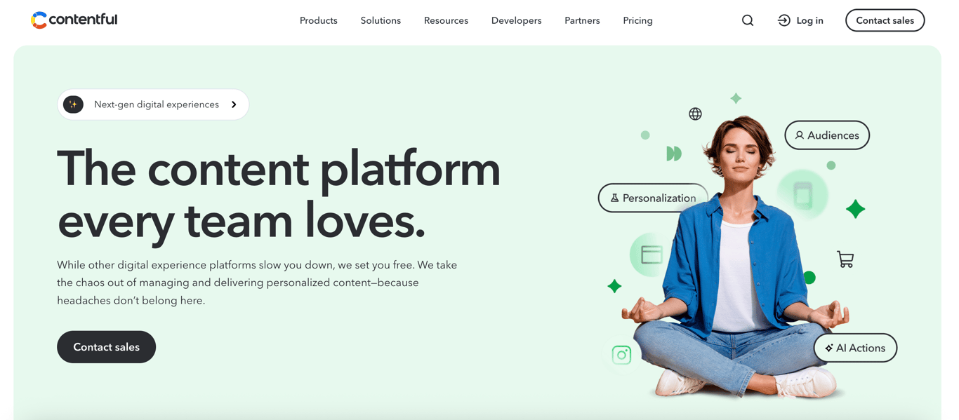 Contentful headless CMS