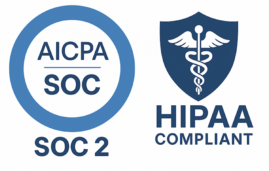 SOC2 certified and HIPAA compliant