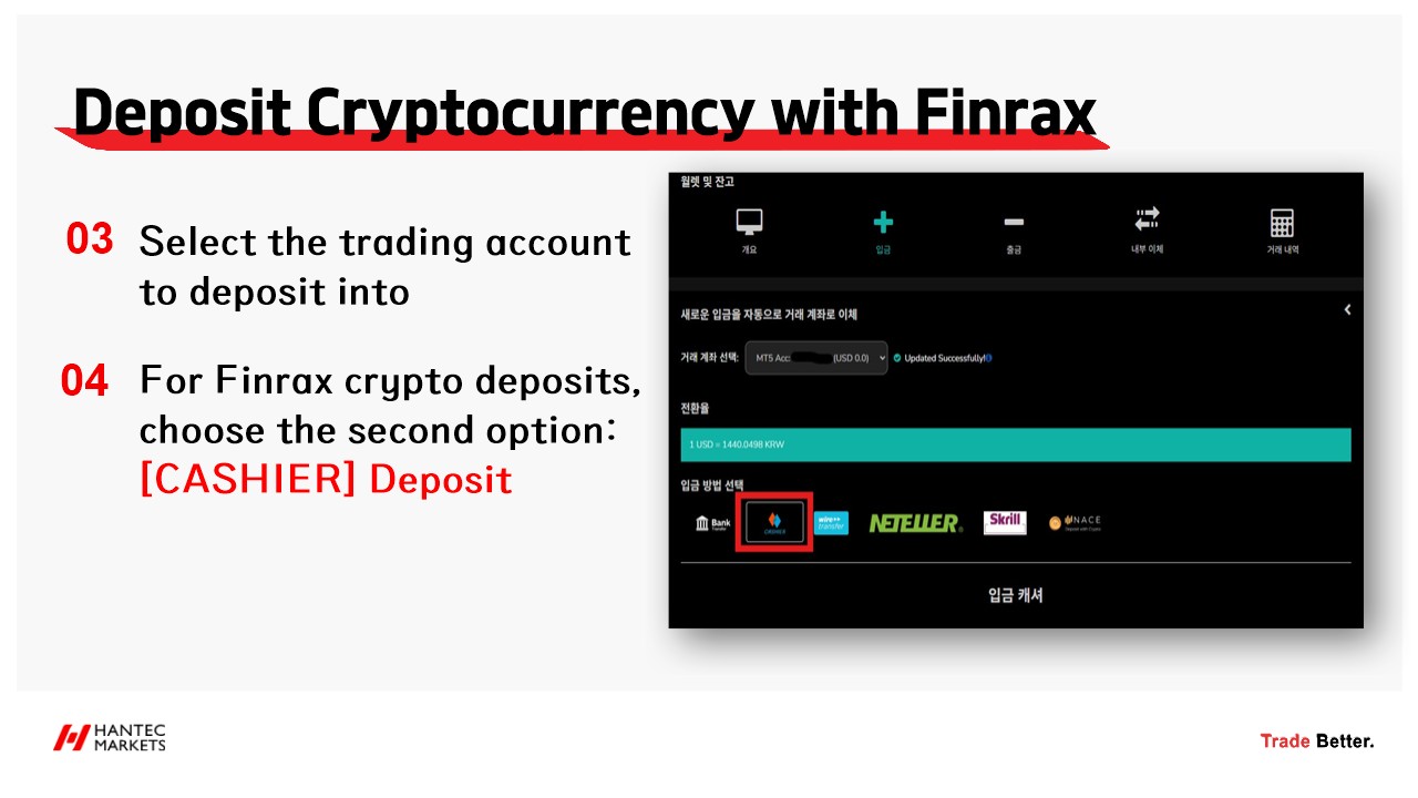 USDT & Crypto Deposit via Finrax 🔥