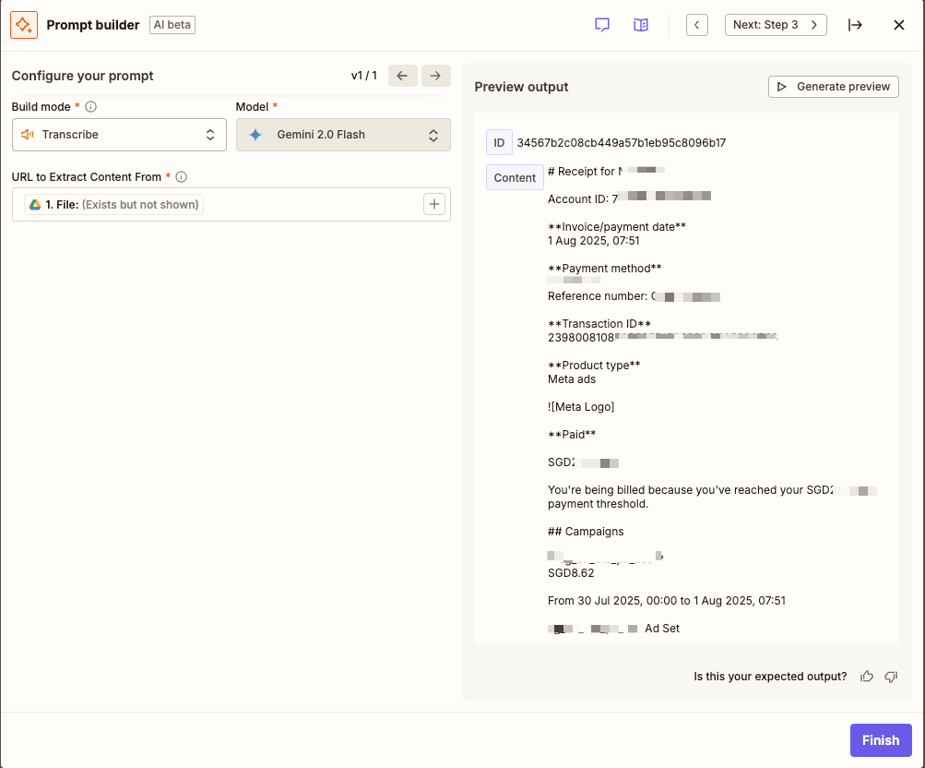 The UI looks like it’s expecting a URL, but this action can handle file objects perfectly as well