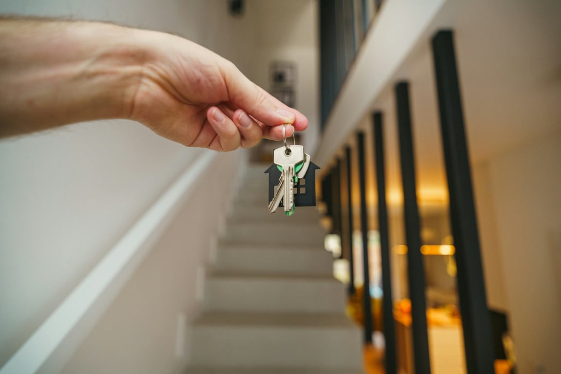 Tenant Turner Follow Up Boss lead automation: rental keys handed off to a new lead. Photo by Jakub Żerdzicki on Unsplash
