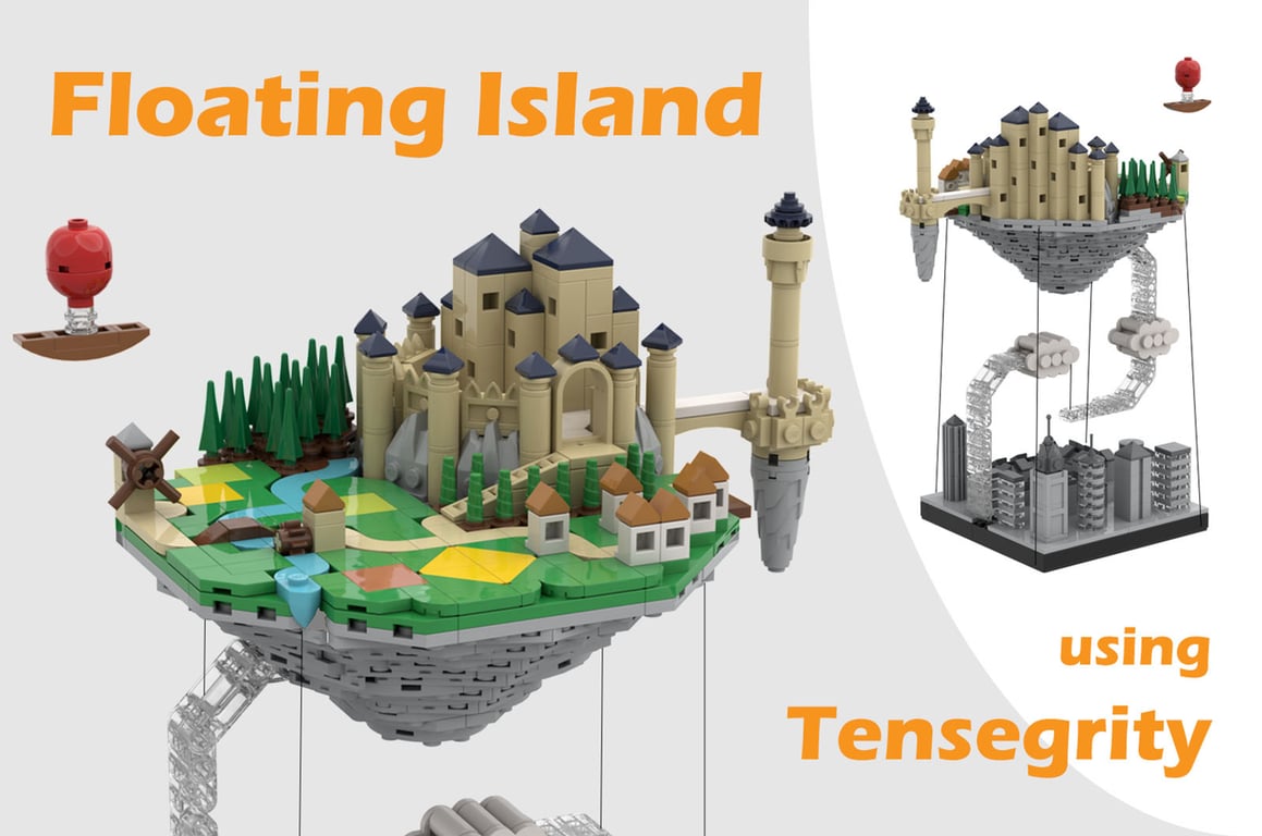 Floating Island (using Tensegrity)