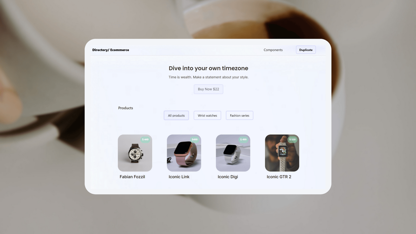 How to create an e-commerce page using Notion