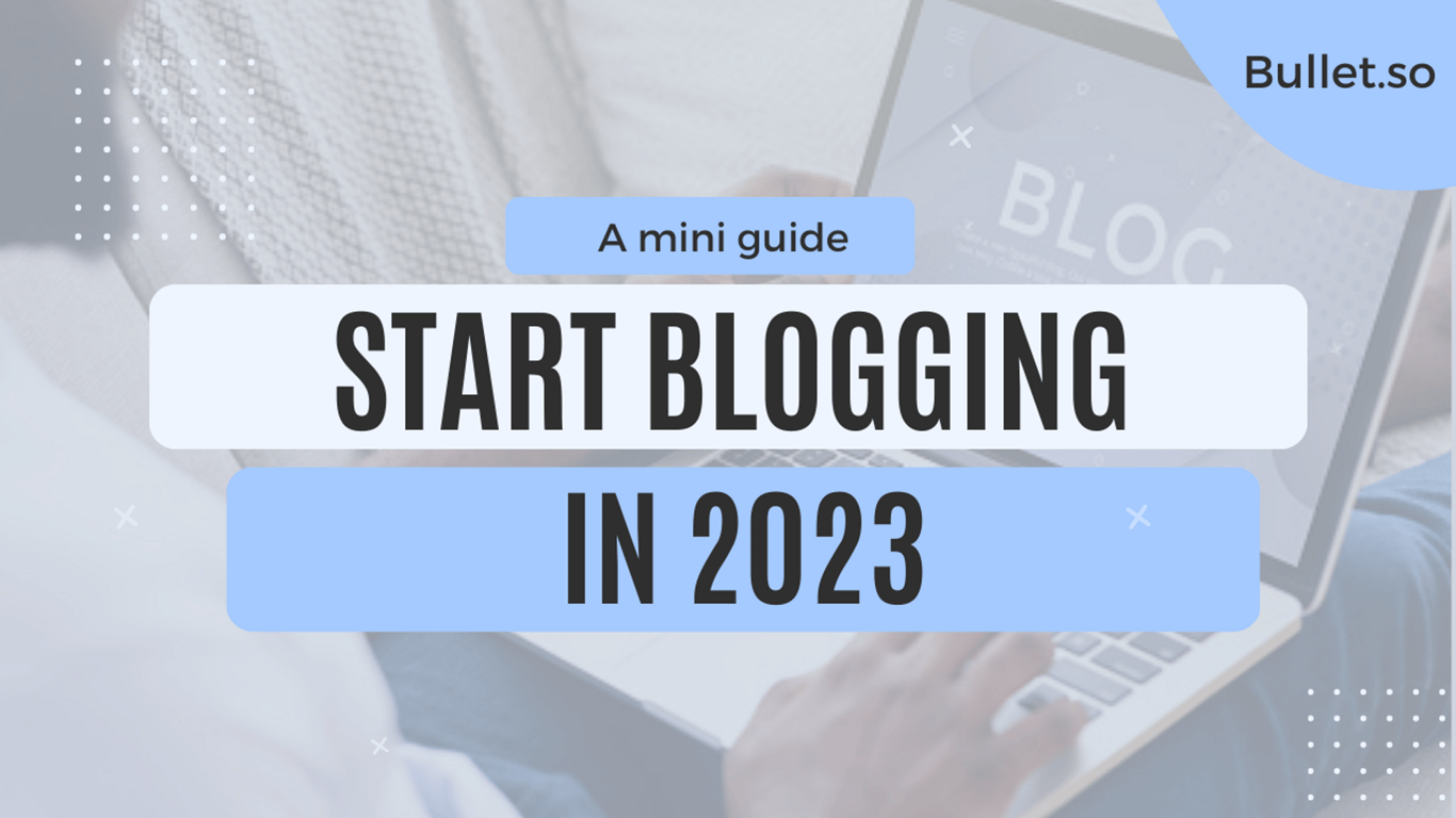 3 step mini-guide to start your blog in 2023