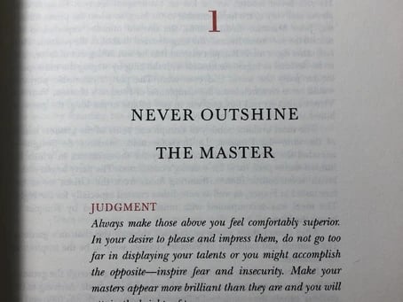 Never outshine the master …