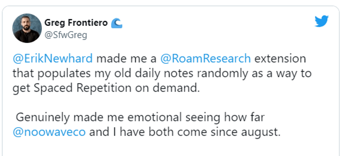 Roam Research - Daily Random Note