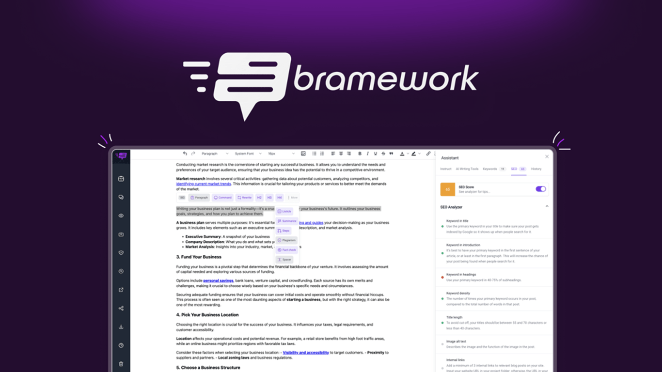 Bramework Appsumo Lifetime Deal