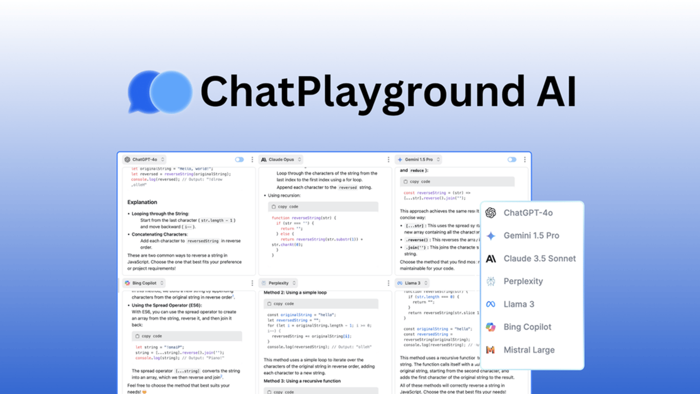 ChatPlayground AI Lifetime Deal