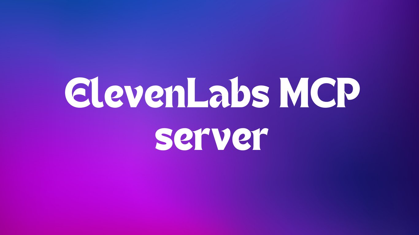 일레븐랩스 MCP 서버 사용법