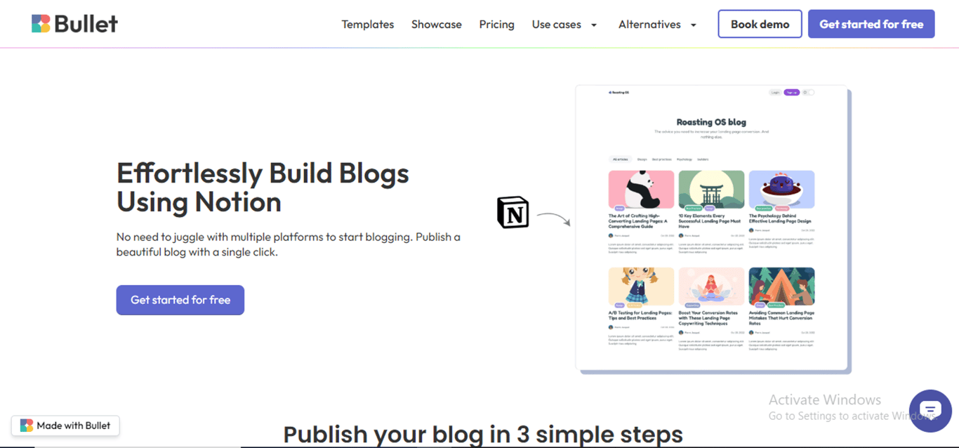Build a blog using Bullet