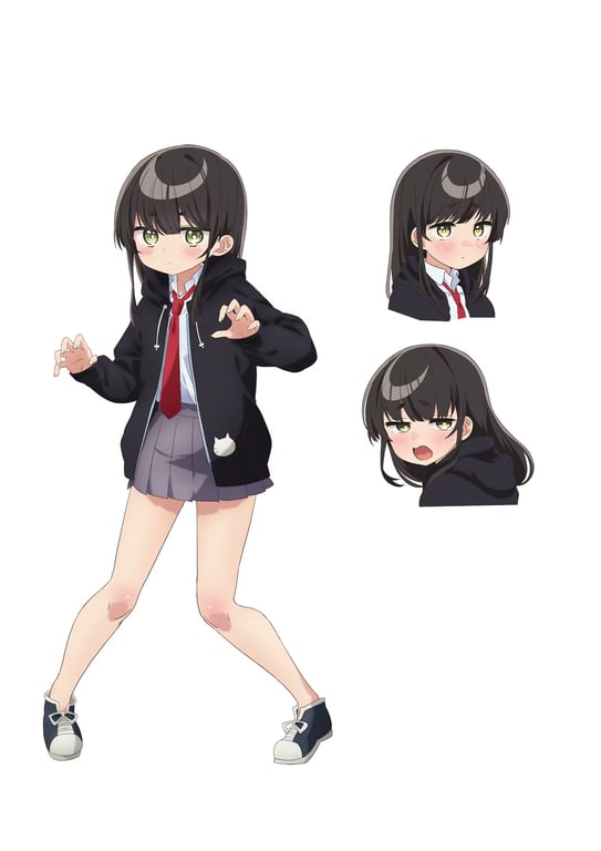 Yowayowa Sensei anime character design for Yuki Yukishita