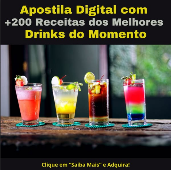 +200 Receitas de drinks (Receitas)