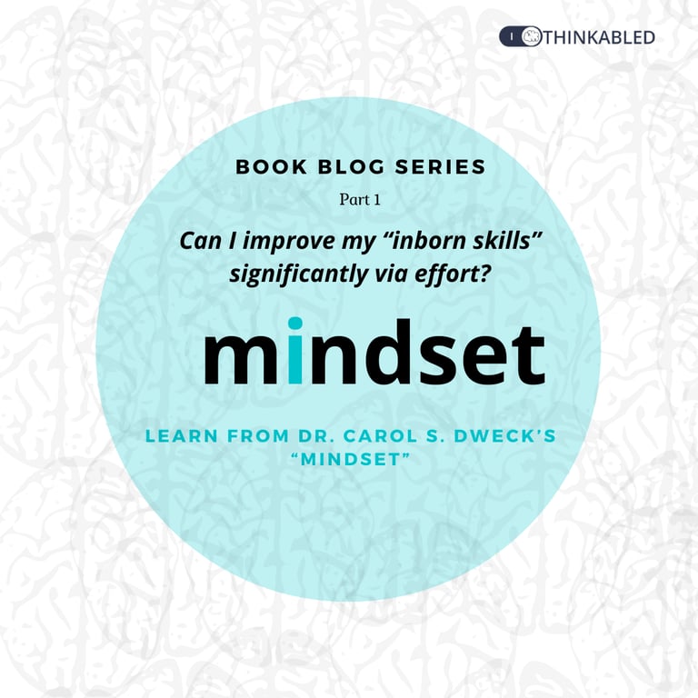 Mindset by Carol Dweck| Infographics