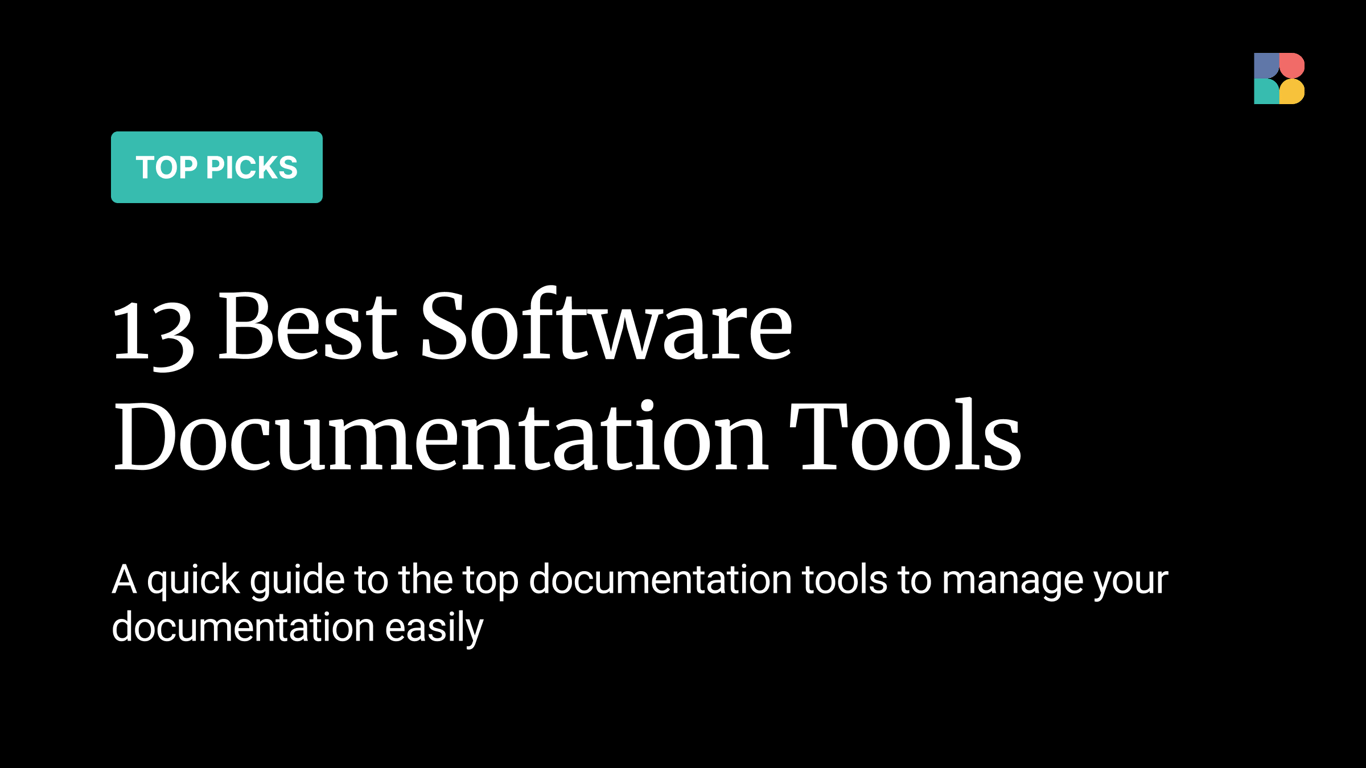 13 Best Software Documentation Tools in 2025