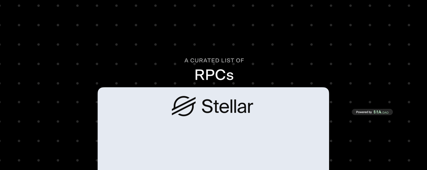 Stellar RPCs