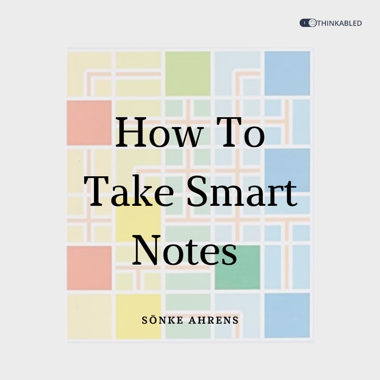 How to Take Smart Notes-Infographic