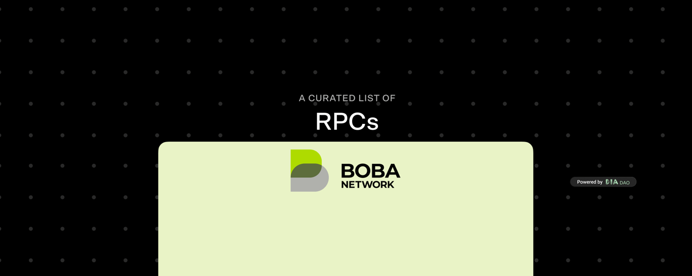 Boba RPCs