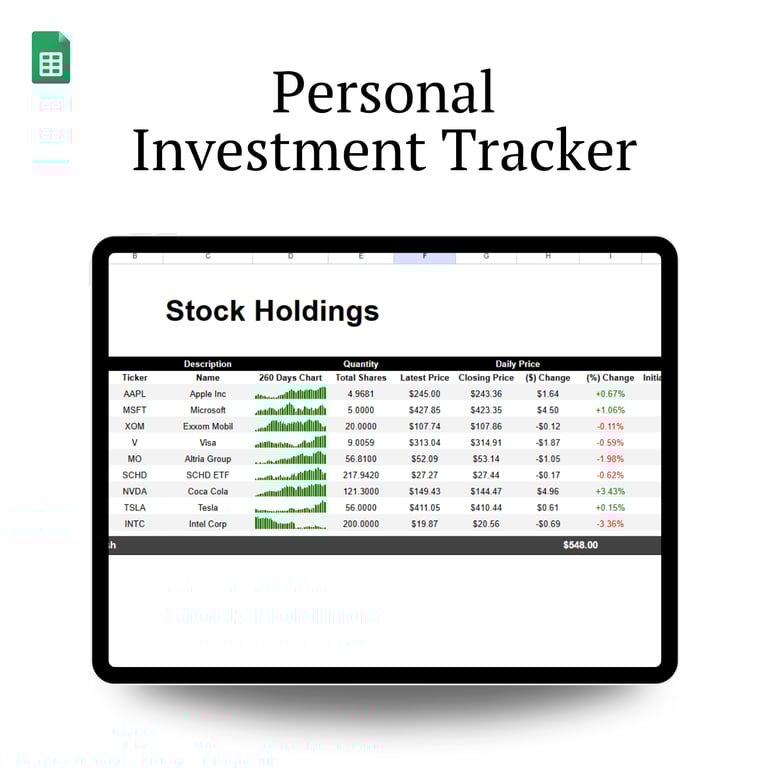 Master Investment Tracker