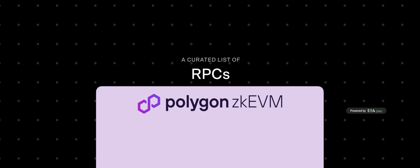 PolygonzkEVM RPCs