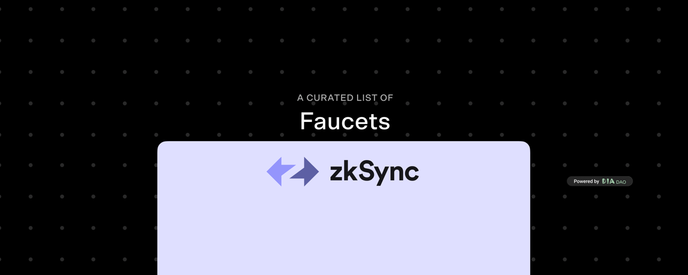 zkSync Faucets