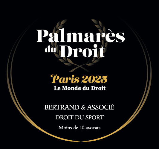 Cabinet Bertrand : Lauréat du Palmarès du Droit en Droit du Sport depuis 2020
