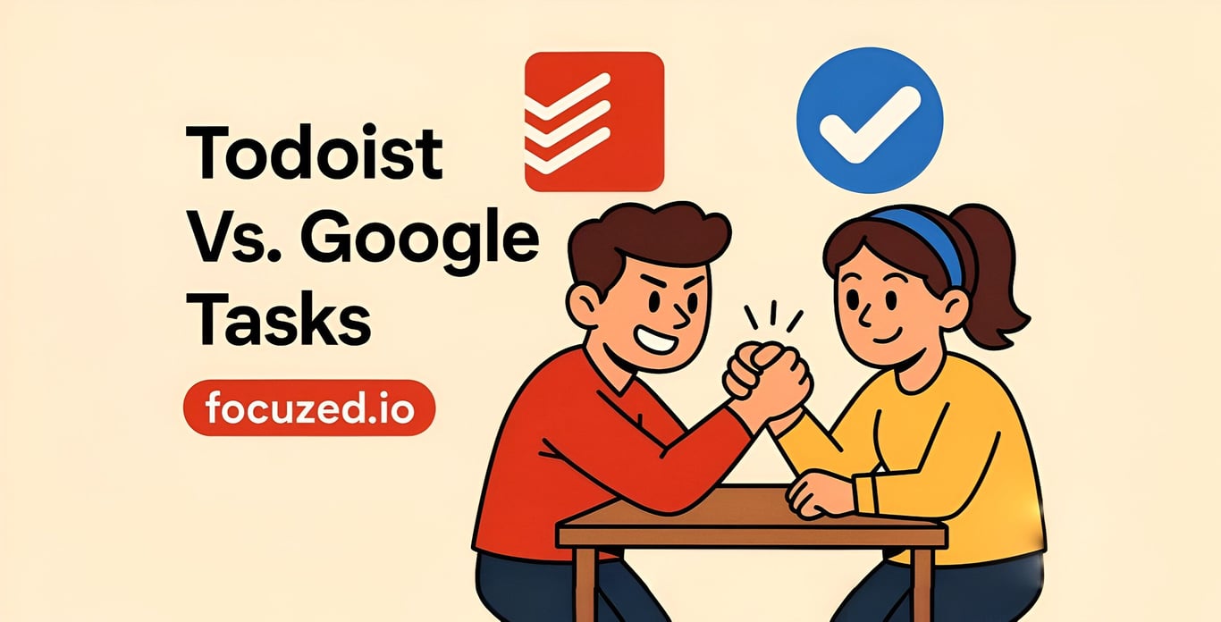Todoist vs Google Tasks Best ToDo App in 2025? Focuzed.io