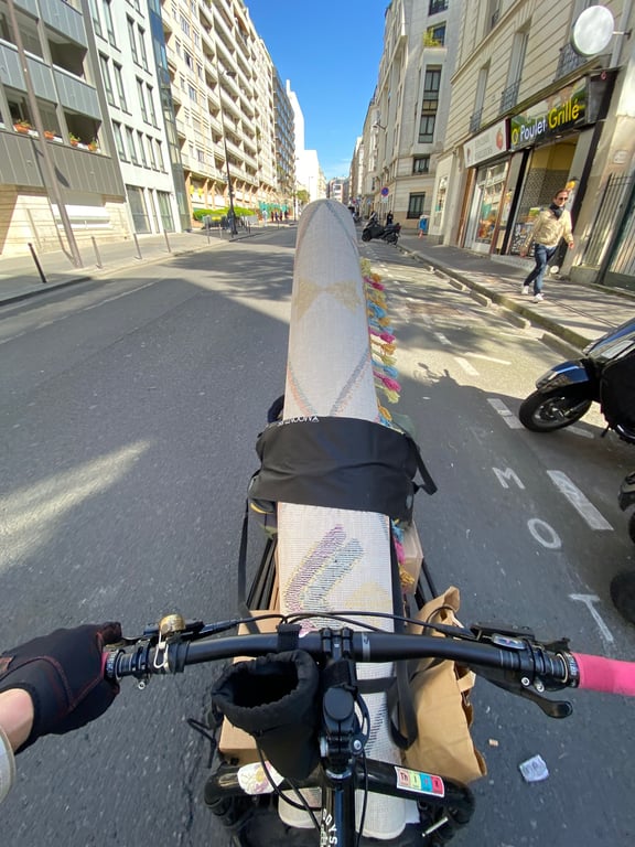 Tapis enroulé
