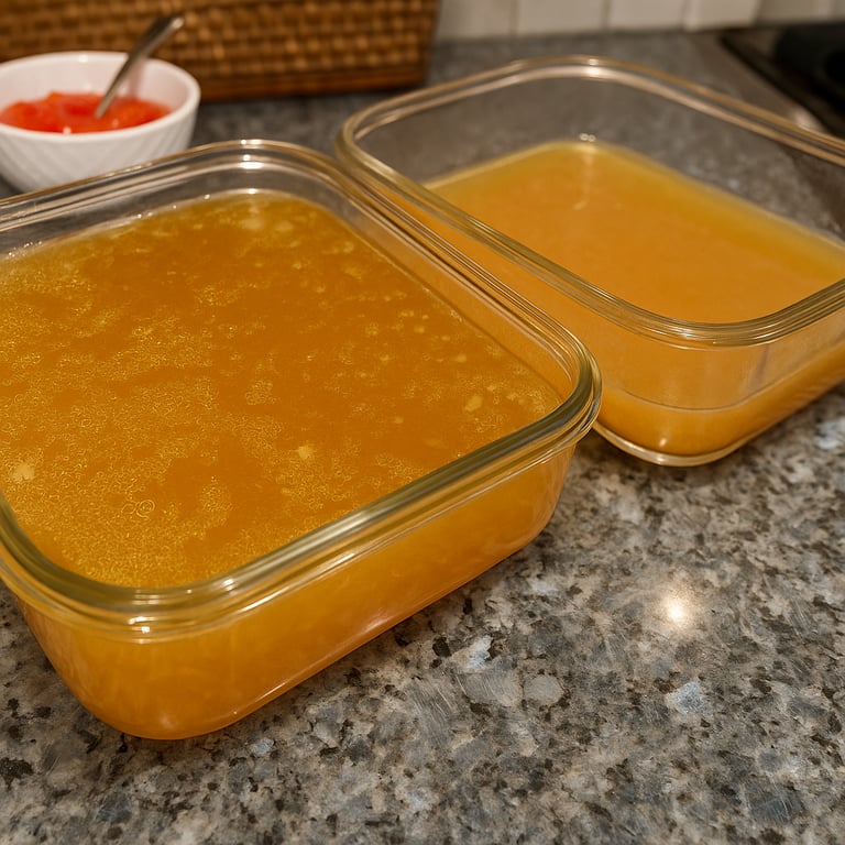 Liquid Gold Chicken Stock for Flu Season