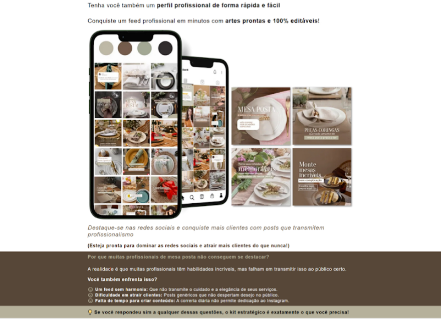 Kit Estratégico MESA POSTA (Social Media)