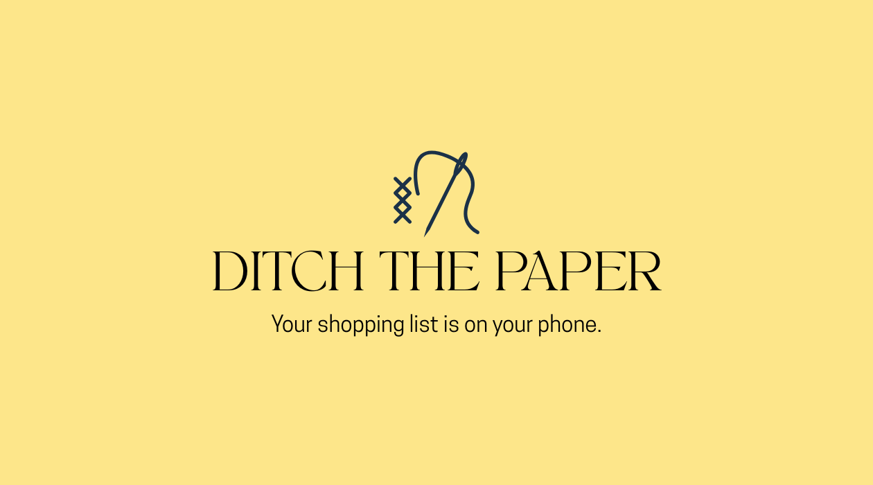 Ditch the Paper: Use Shopping List