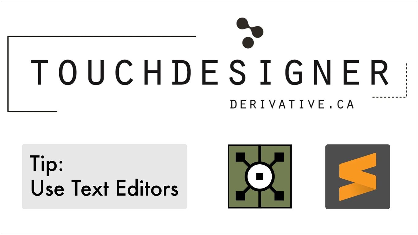 TouchDesigner 外部文字編輯器設定教學：Sublime 與其他編輯器快速整合指南