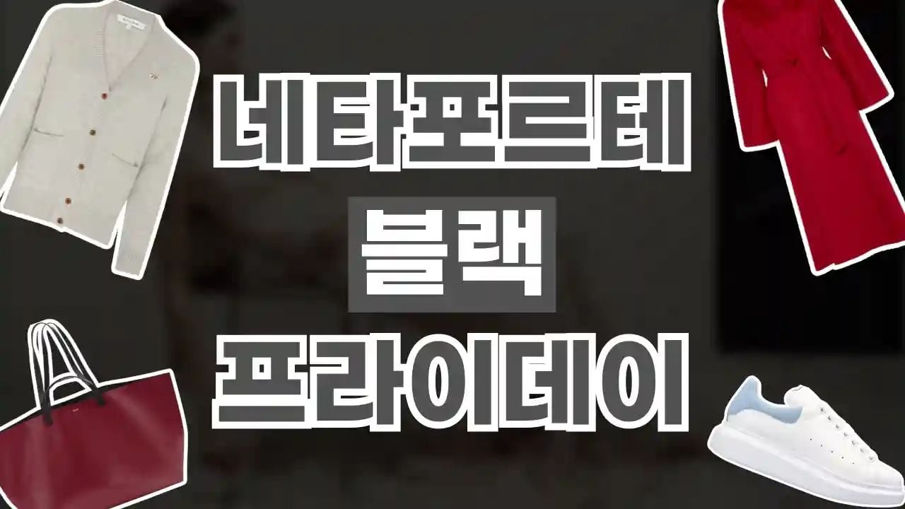 네타포르테 블랙프라이데이 최대 50% 할인