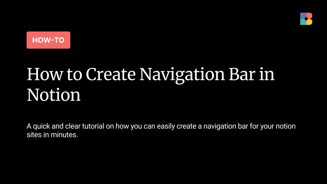 How to Create a Navigation Bar in Notion (Step-by-Step Guide)