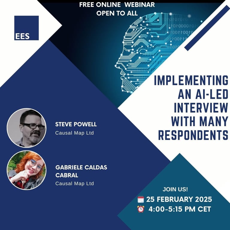 Join our EES Learning Hub FREE Webinar - 𝗜𝗺𝗽𝗹𝗲𝗺𝗲𝗻𝘁𝗶𝗻𝗴 𝗮𝗻 𝗔𝗜-𝗹𝗲𝗱 𝗜𝗻𝘁𝗲𝗿𝘃𝗶𝗲𝘄 𝘄𝗶𝘁𝗵 𝗠𝗮𝗻𝘆 𝗥𝗲𝘀𝗽𝗼𝗻𝗱𝗲𝗻𝘁𝘀