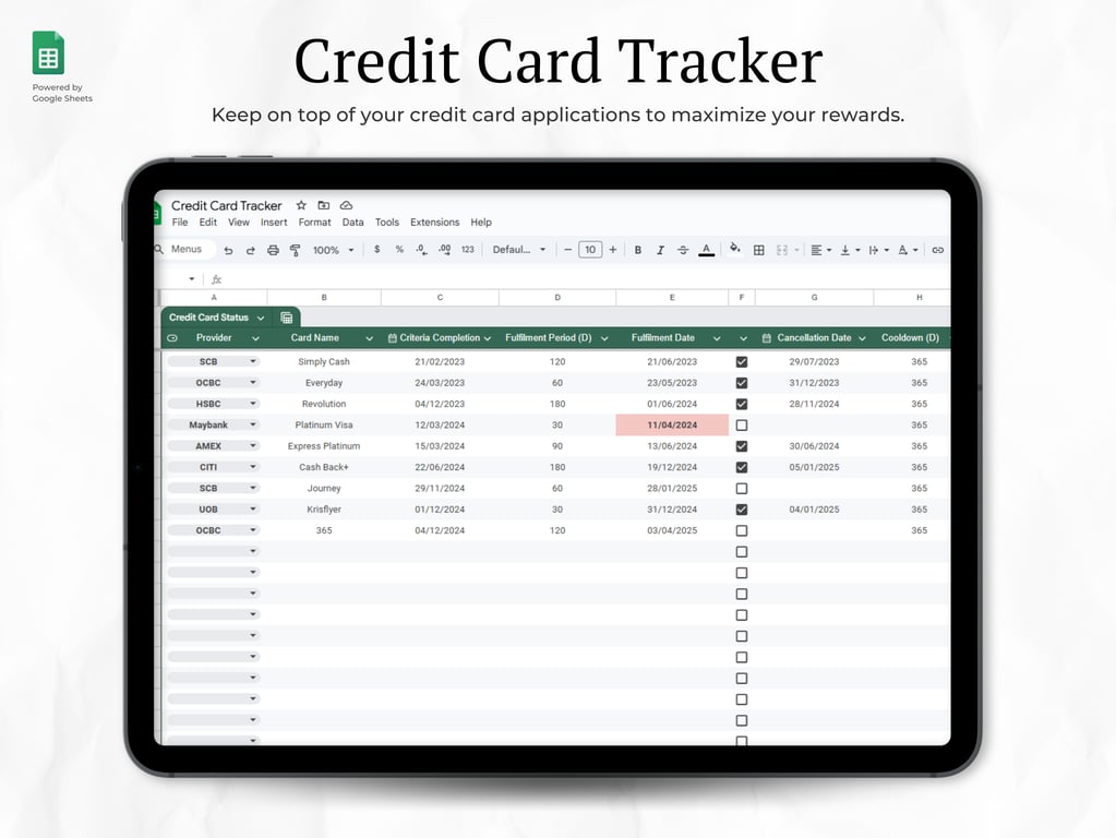 CC Reward Tracker