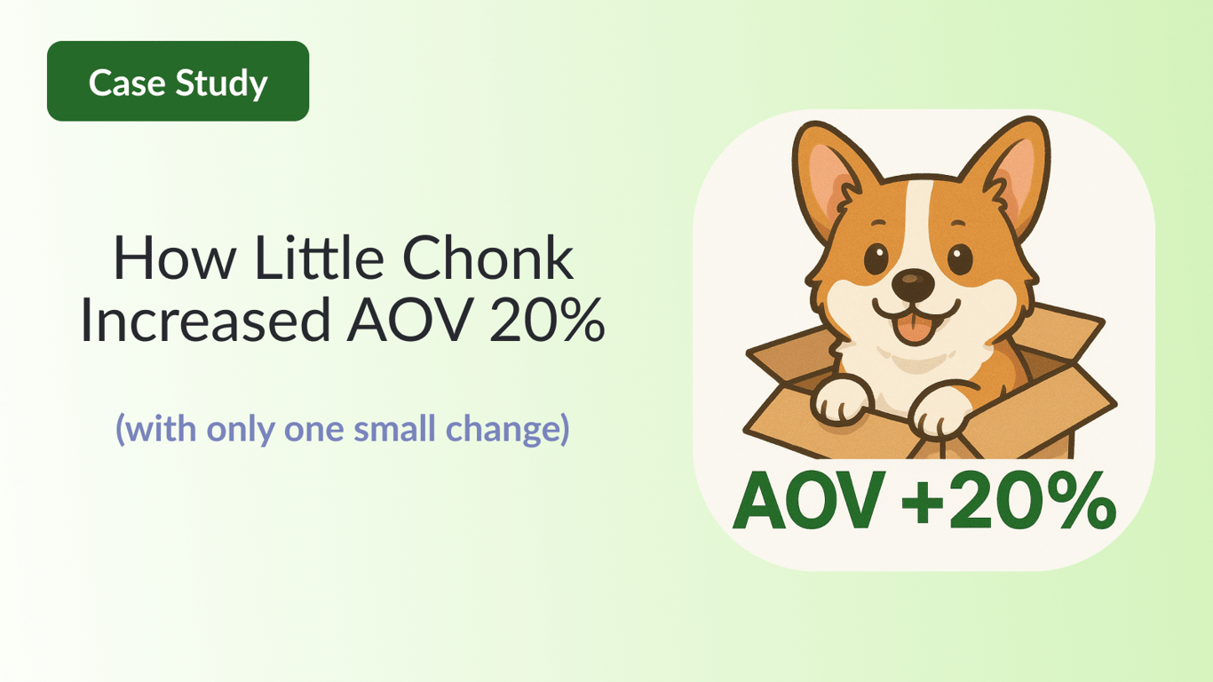How Little Chonk Increased AOV 20% With One Small Change